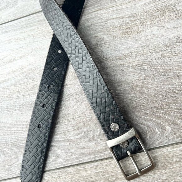 LEVI\'S Casual Black Genuine Embossed Leather Belt main image 12